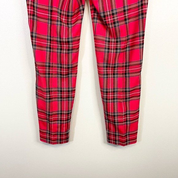 J.Crew Womens Plaid Stewart Tartan Wool Blend High Rise Cameron Pants Size 0 NWT - Picture 6 of 11